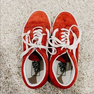 Red vans size 6.5